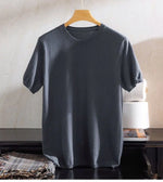 Load image into Gallery viewer, Superfine Merino Wool T shirt Men Base Layer Merino Shirt Wicking Breathable Thin Cashmere Vest T-shirt Tops  Amaijoin
