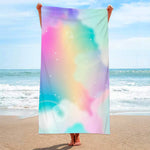 Load image into Gallery viewer, Microfiber Beach Towel Rainbow Striped Pool Towels Quick Dry Towel Summer Beach Towels Swimming Towel for Adults Kids  Amaijoin
