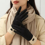 Load image into Gallery viewer, Fashion Lady Glove Mittens Women Winter Vintage Touch Screen Driving Keep Warm Windproof  Dropshiping New Grace mitaine femme  Amaijoin
