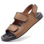 Load image into Gallery viewer, Non-slip Open-toe Leather Sandals Men&#39;s Summer New Sandals and Slippers Men&#39;s Leather Sandals Adult Thick-soled Beach Shoes  Amaijoin
