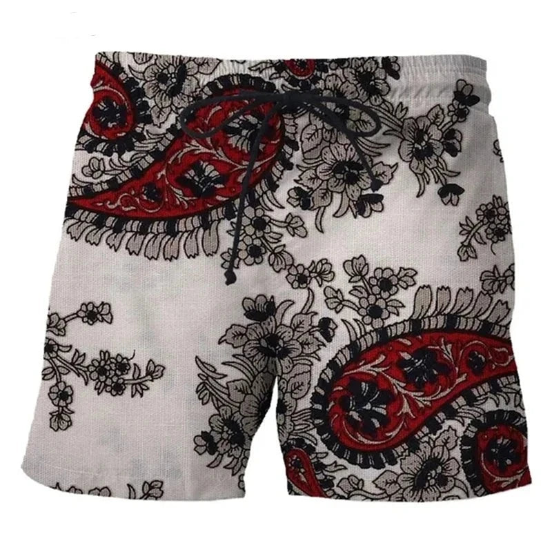 Ink Painting 3D Swimming Shorts Men Summer New Short Trunks Casual Comfort Beach Shorts Masculino Skateboarding Swimsuit  Amaijoin