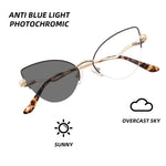 Load image into Gallery viewer, Fashion Women Cat Eye Photochromic Reading Glasses Butterfly Brand Design Frame Blue Light Blocking Customized Prescription  Amaijoin
