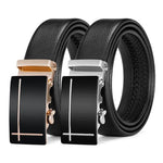 Load image into Gallery viewer, For Men Famous Work Business Black Cowskin PU Strap Men Leather Belt Metal Automatic Buckle Brand High Quality Luxury Belts  Amaijoin
