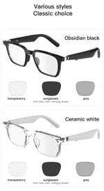 Load image into Gallery viewer, Wireless Bluetooth Headset Remote photography Voice assistant Music Smart Glasses Bluetooth Call Eyewear Men Women Eyeglasses  Amaijoin
