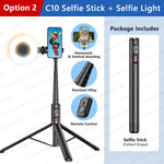 Load image into Gallery viewer, Selfie Stick with Wireless Bluetooth Remote, Portable 72 Inch Aluminum Alloy Selfie Stick Phone Tripod for iOS Android Cellphone  Amaijoin
