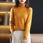 Load image into Gallery viewer, Autumn And Winter New 100% Mink Cashmere Sweater 2023 Women&#39;s High Neck Knitted Pullover Loose Korean Fashion Warm Women&#39;s Top  Amaijoin
