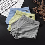 Load image into Gallery viewer, Cotton short boxer briefs for men Low waist U raised pouch briefs  Amaijoin
