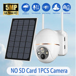 Load image into Gallery viewer, 5MP Solar WIFI Camera 8000mAh Battery PTZ Surveillance IP Cameras Wireless PIR Human Tracking CCTV HD Outdoor Waterproof 5X Zoom  Amaijoin
