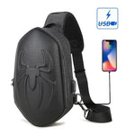 Load image into Gallery viewer, Running Chest Bag for Men USB Charging Fashion Streetwear Sling Pack Crossbody Motor Cycling Backpack for College Student Unisex  Amaijoin
