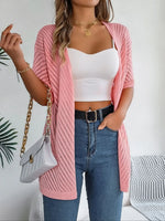 Load image into Gallery viewer, Spring Summer Knitted Cardigan Casual Hollow Out Sun Proof Tops for Women  Amaijoin
