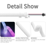 Load image into Gallery viewer, WS2812B WS2811 DC5V Round Reticulate Pattern Neon LED Strip 50Leds/m 360 Degree Smart RGBIC Flexible  Silicone Light Tape IP67  Amaijoin
