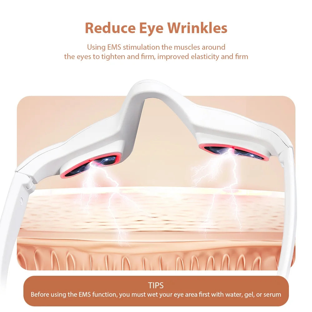 Foreverlily Eye Massager Relieves Eye Fatigue Eyes Massage Glasses Eye Fatigue Relief Massager Under-Eye Glasses Massager  Amaijoin