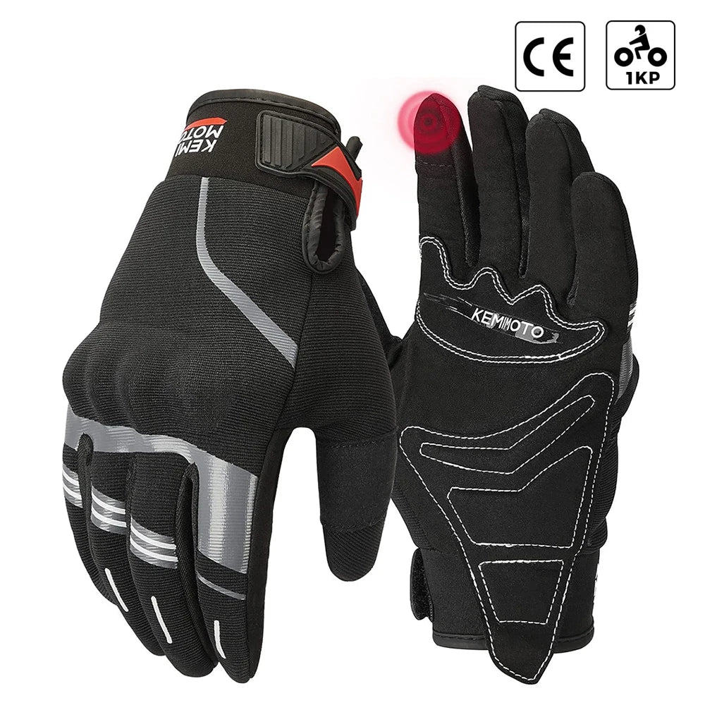 Summer Motorcycle Gloves CE 1KP Riding Gloves Hard Knuckle Touchscreen Motorbike Tactical Gloves For Dirt Bike Motocross ATV UTV  Amaijoin