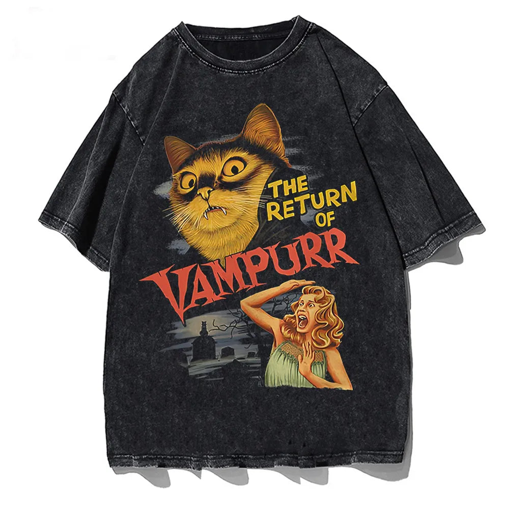 The Return Of Vampurr T-Shirt Men O Neck cool summer T Shirts Short Sleeve Tees fashion Tops  Amaijoin