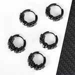 Load image into Gallery viewer, 9 pair Punk Black Multiple Styles Stainless Steel Stud Earrings For Men and Women Gothic Street Pop Hip Hop Ear Jewelry Gift  Amaijoin
