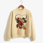 Load image into Gallery viewer, Fashion Hoodies Turtleneck Minnie Kawaii Cartoon  Anime Sweatshirt Disney Mickey Mouse Hoodie Clothes Girl Boy Top Sweatshirts  Amaijoin
