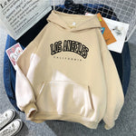 Load image into Gallery viewer, Hot Sale Los Angeles, California City Letter Print Hoody For Women Warm Oversize Sweatshirt Casual Street Hip Hop Clothes Female  Amaijoin
