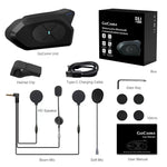 Carregue a imagem no visualizador da Galeria, NOECI GoCom4 Motorcycle Intercom Bluetooth Headset For 4 Riders Group  1500m Full-duplex Interphone IP65 Music Sharing+ FM  Amaijoin
