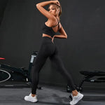 Load image into Gallery viewer, 2 Pieces Women&#39;s Tracksuit Seamless Yoga Set Workout Sportswear Gym Clothing High Waist Leggings Fitness Sports Suits  Amaijoin
