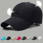 Load image into Gallery viewer, 2023 New Summer Men Women Snapback Quick Dry Mesh Baseball Cap Sun Hat Bone Breathable Hats Adjustable outdoor hat  Amaijoin
