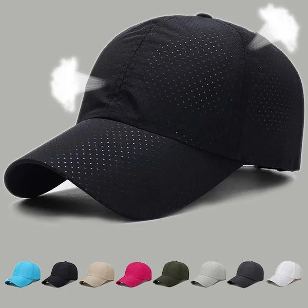 2023 New Summer Men Women Snapback Quick Dry Mesh Baseball Cap Sun Hat Bone Breathable Hats Adjustable outdoor hat  Amaijoin