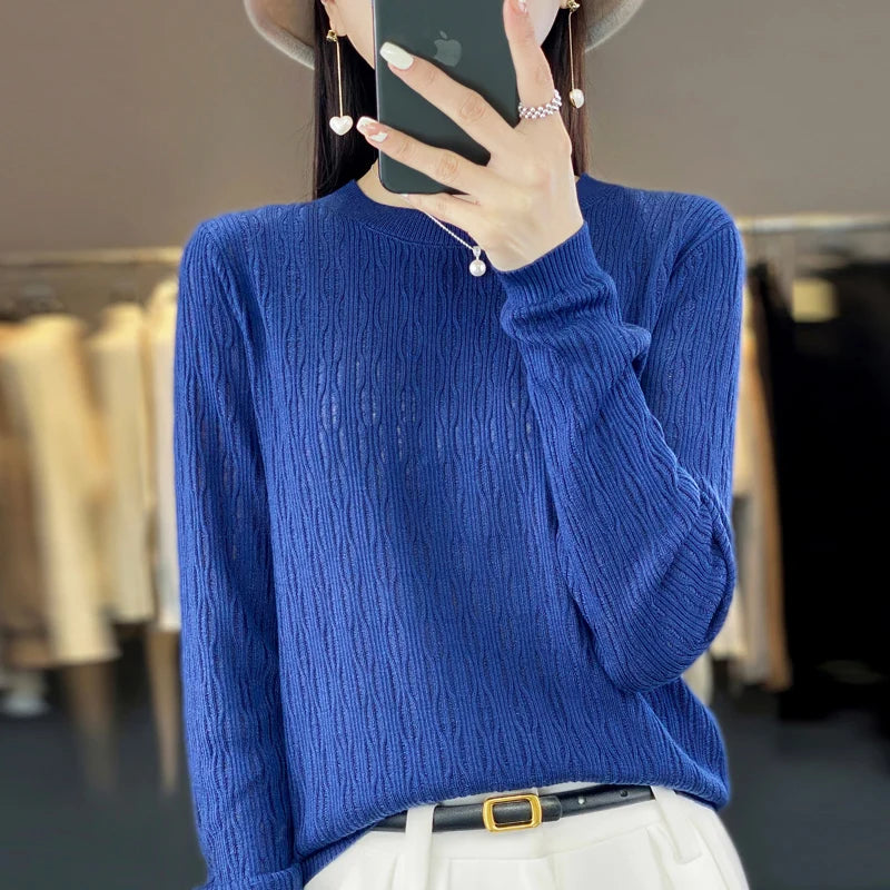 2023 Autumn and Winter Women's Cashmere Sweater Women's Pullover Knitted Cashmere Sweater Fashion Sweater Women  Amaijoin