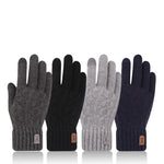 Load image into Gallery viewer, 2023 new men&#39;s warm gloves winter touch screen plus fleece gloves cold warm wool knitted gloves  Amaijoin
