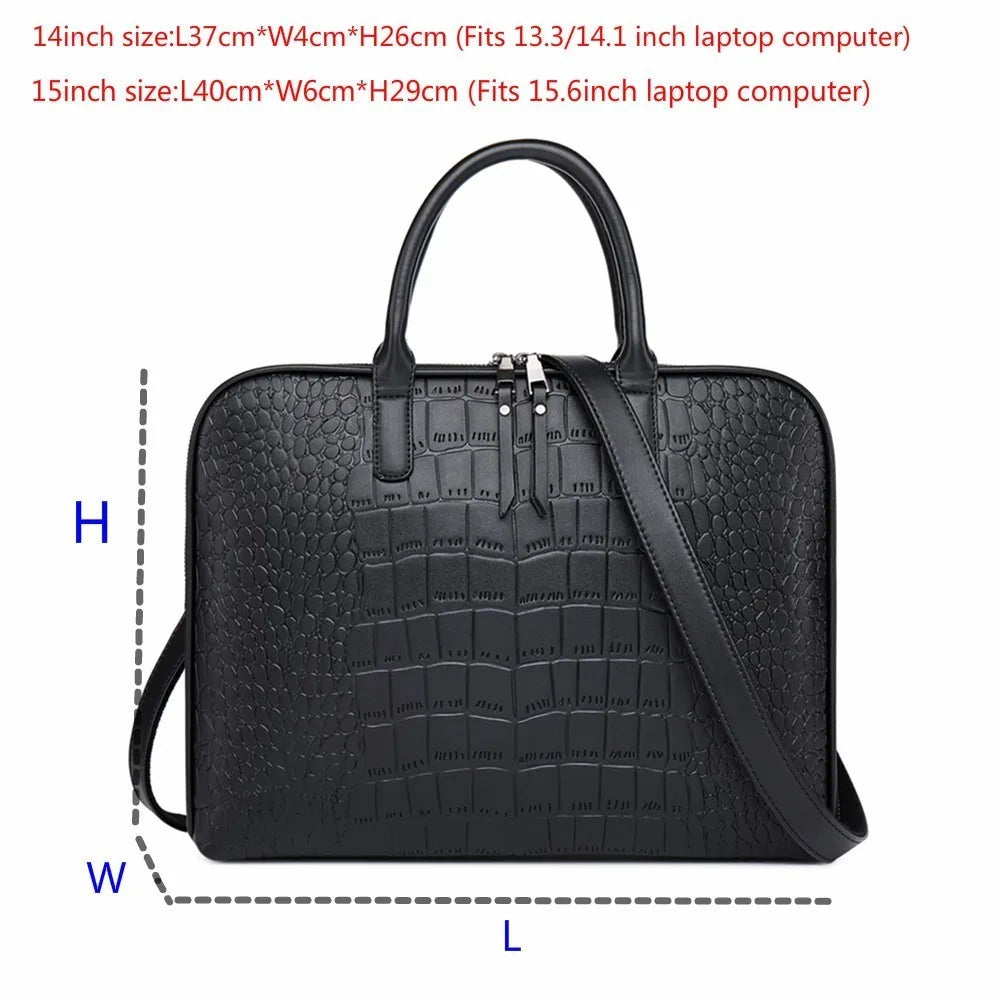 2024 Women's Office Handbag Female Leather Shoulder Bag Ladies Hand Bags For Women Business Briefcases Girls Laptop Bolsos Mujer  Amaijoin