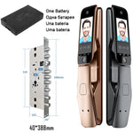 Load image into Gallery viewer, WiFi Tuya APP Voice Intercom Digital Door Lock  High Quanlity 3D Face Recognition Smart Door Lock With Camera  Amaijoin
