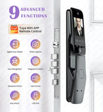 Load image into Gallery viewer, WiFi Tuya APP Voice Intercom Digital Door Lock  High Quanlity 3D Face Recognition Smart Door Lock With Camera  Amaijoin
