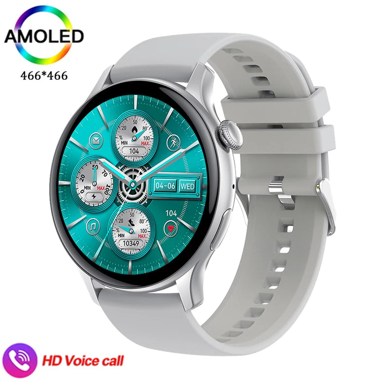 2024 Smartwatch Women 466*466 AMOLED 1.43" HD Screen Always Display Time Bluetooth Call IP67 Waterproof Sports Smart Watch Men  Amaijoin