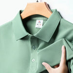 Load image into Gallery viewer, Men&#39;s Fashion Solid Short Sleeved Polo Shirt Summer Breathable Comfortable Top  Amaijoin
