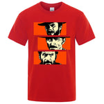 Load image into Gallery viewer, The Good the Bad and Ugly Blondie Angel Eyes Tuco Cowboy T Shirt  Men Women Il buono brutto cattivo Oversized Cotton Tee shirt  Amaijoin
