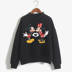 Load image into Gallery viewer, Fashion Hoodies Turtleneck Minnie Kawaii Cartoon  Anime Sweatshirt Disney Mickey Mouse Hoodie Clothes Girl Boy Top Sweatshirts  Amaijoin
