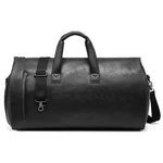 Load image into Gallery viewer, Waterproof Traveling Suit Bag Men Women Business Suit Storage Handbag Soft PU Leather Crossbody Bag Large Capacity Duffel Bag  Amaijoin
