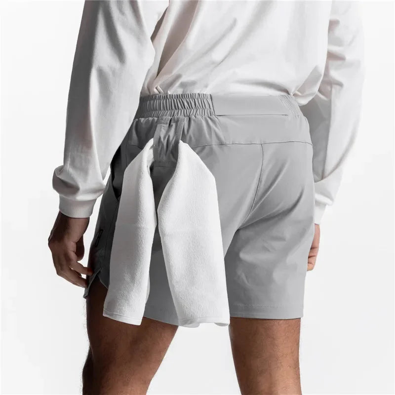 2023 Summer New Gym Jogging Exercise Shorts Men's Sports Fitness Quick-drying Multiple pockets Running Shorts Men Casual Shorts  Amaijoin