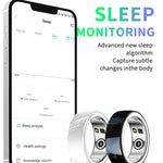 Load image into Gallery viewer, 2024 R8 Smart Ring Sports Intelligent Ring Bluetooth Health Tracker Heart Rate Sleep monitoring with Charging Case  Amaijoin
