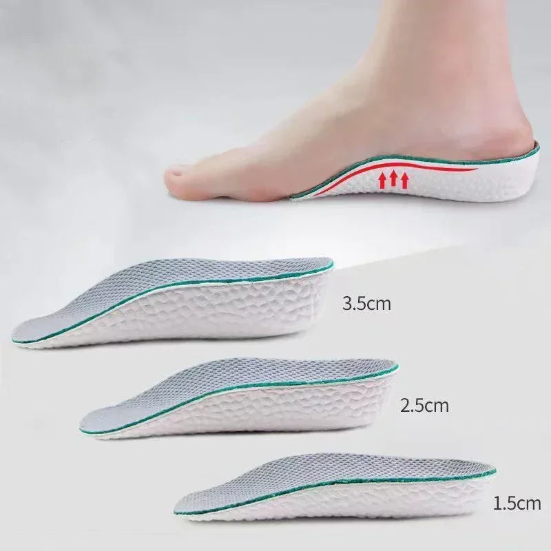 Height Increase Insoles for Men Women Shoes Flat Feet Arch Support Orthopedic Insoles Sneakers Heel Lift Memory Foam Shoe Pads  Amaijoin