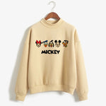 Load image into Gallery viewer, Sweatshirts Turtleneck Minnie Kawaii Cartoon  Anime Sweatshirt Disney Mickey Mouse Hoodie Clothes Girl Boy Top Hoodies  Amaijoin
