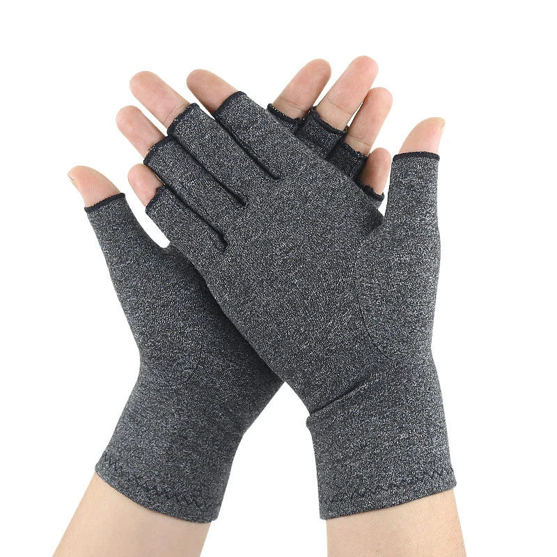 Relieve Hand Discomfort with 1pair Fingerless Compression Gloves  Amaijoin