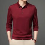 Load image into Gallery viewer, 5-color Men&#39;s Solid Color Casual Fashion Long Sleeved Polo T-shirt  Amaijoin
