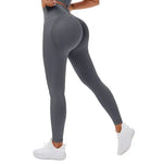 Load image into Gallery viewer, 2023 Seamless Knitted Fitness GYM Pants Women&#39;s High Waist and Hips Tight Peach Buttocks High Waist Nude Yoga Pants  Amaijoin
