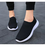 Carregue a imagem no visualizador da Galeria, Breathable Dance Sneakers Woman Man Black Red Air Mesh Split-sole Square Dance Salsa Dancing Shoes Girls Ladies Sports Shoes  Amaijoin
