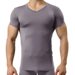 Load image into Gallery viewer, Men&#39;s Sheer Undershirts Man Ice Silk Mesh See through Basics Shirts Sexy Fitness Bodybuilding Underwear  Amaijoin
