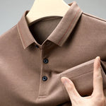 Load image into Gallery viewer, New Men&#39;s Casual Long Sleeve Polo Shirt Fashion Solid Color Top  Amaijoin
