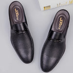 Load image into Gallery viewer, Luxury Brand Half Drag Casual Sandals Shoes Men Slippers Genuine Leather Loafers Lazy Penny Shoes High Quality Slip on Mens Shoe  Amaijoin
