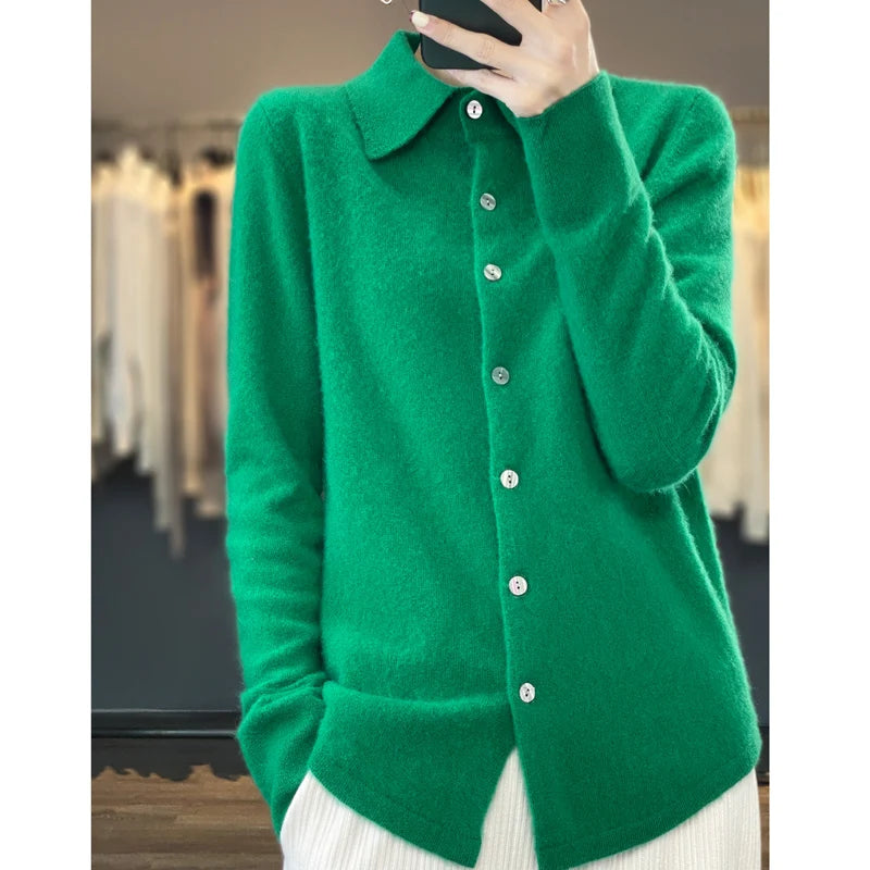 2023 Autumn and Winter Women's cardigan Women's cashmere sweater Women's sweater Fashion cardigan Women's coat  Amaijoin