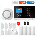 Load image into Gallery viewer, Gautone Tuya Smart Wifi Home Security Alarm System Wireless GSM Fire Alarm System Panel Smart Life App Control work with Alexa  Amaijoin
