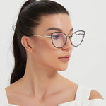 Load image into Gallery viewer, Anti-Blue Light Rays Eyeglasses Frame Women Cat Eye Glasses Brand Designer Clear Lens Computer Optical Eyewear 97333  Amaijoin
