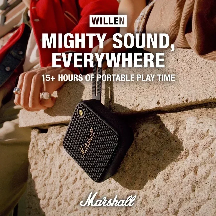 Marshall Willen Original Wireless Portable Bluetooth Speaker IP67 Waterproof Sports Speaker Stereo Bass Sound Outdoor Speakers  Amaijoin